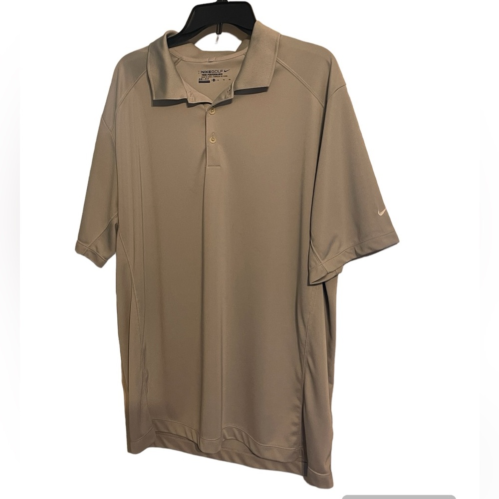Nike Dri-Fit Gray Golf Polo Standard Fit Shirt Men’s Size XL